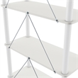 Scranton & Co 3-Tier Engineered Wood Open Bookcase in White