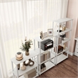 Scranton & Co 4-Tier Engineered Wood Open Bookcase in White