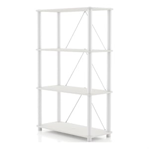 Scranton & Co 4-Tier Engineered Wood Open Bookcase in White