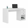 Scranton & Co Expandable Engineered Wood Writing Desk with Storage in White