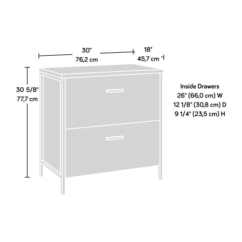 Scranton & Co Engineered Wood Lateral File Cabinet in Rich Walnut