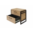 Scranton & Co Lateral File Cabinet Wood Locking Drawers Light Brown