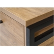 Scranton & Co Lateral File Cabinet Wood Locking Drawers Light Brown