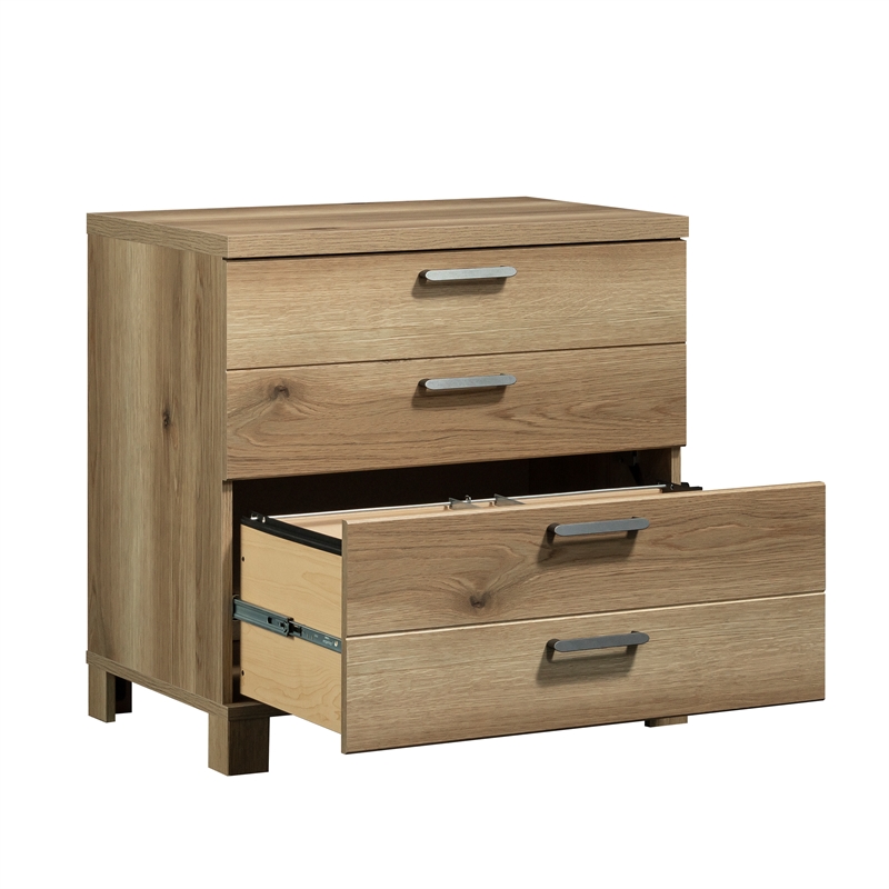 Scranton & Co Engineered Wood Lateral File Cabinet in Timber Oak Finish