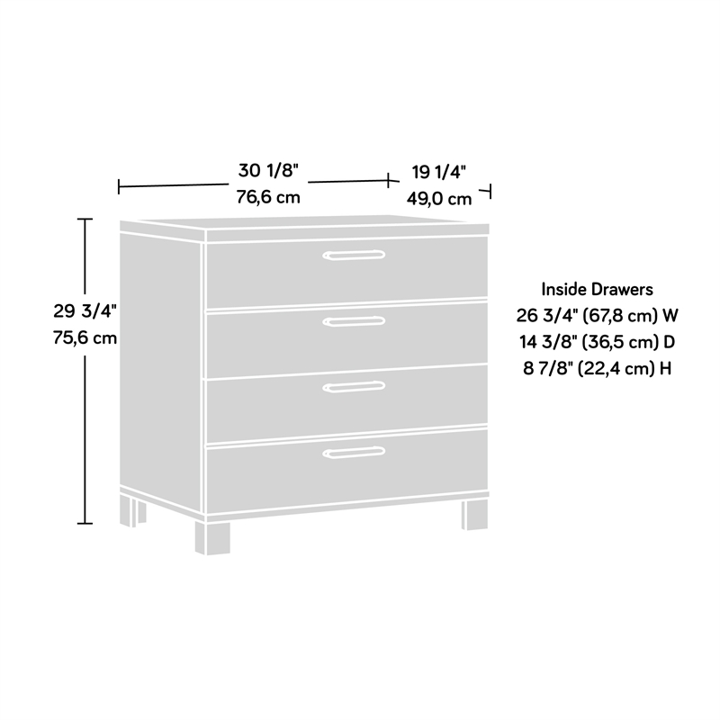 Scranton & Co Engineered Wood Lateral File Cabinet in Timber Oak Finish