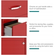 Scranton & Co 2-Drawer Vertical Metal File Cabinet in Lava Red