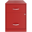 Scranton & Co 2-Drawer Vertical Metal File Cabinet in Lava Red