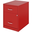 Scranton & Co 2-Drawer Vertical Metal File Cabinet in Lava Red
