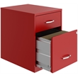 Scranton & Co 2-Drawer Vertical Metal File Cabinet in Lava Red