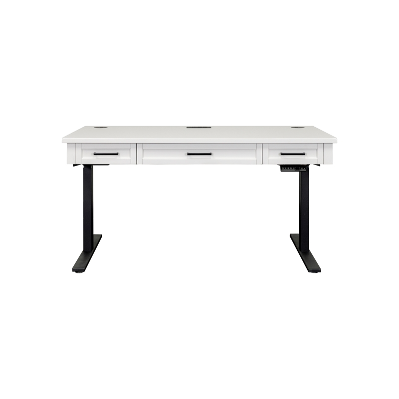 Scranton & Co Electric Sit/Stand Desk Height Adjustable Table in White
