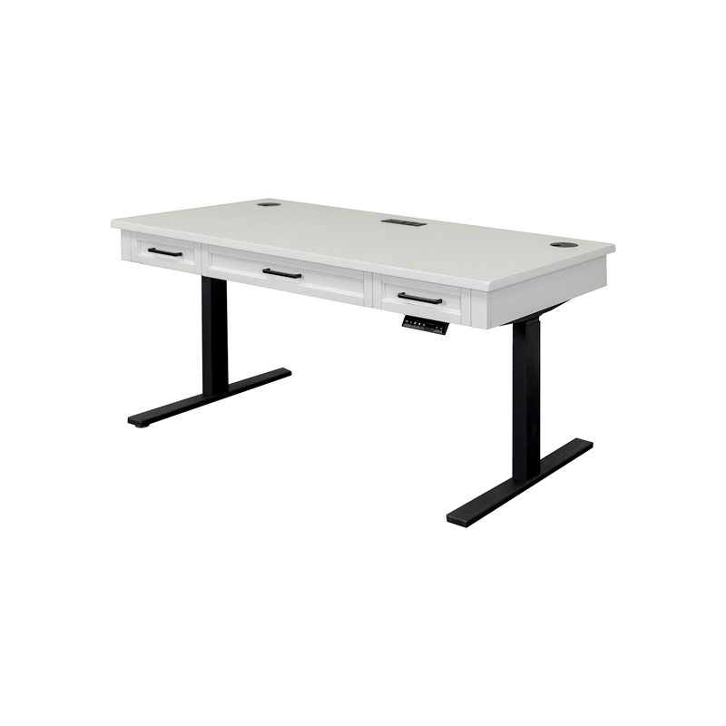 Scranton & Co Electric Sit/Stand Desk Height Adjustable Table in White