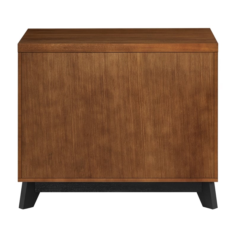 Scranton & Co Wood Lateral File Cabinet Fully Assembled in Medium Brown