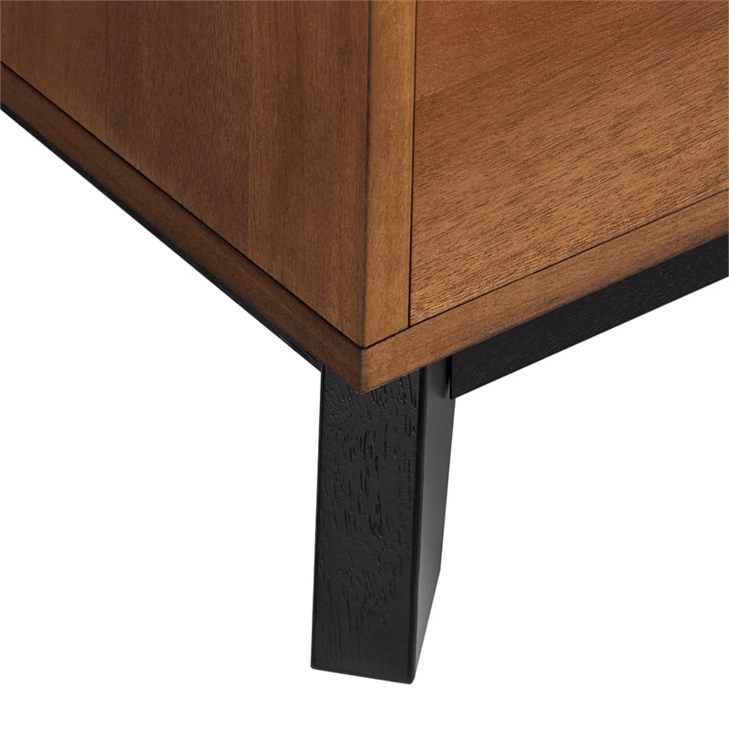Scranton & Co Wood Lateral File Cabinet Fully Assembled in Medium Brown