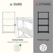 Scranton & Co 4-Cube Engineered Wood Open Bookcase in White