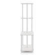 Scranton & Co 4-Cube Engineered Wood Open Bookcase in White