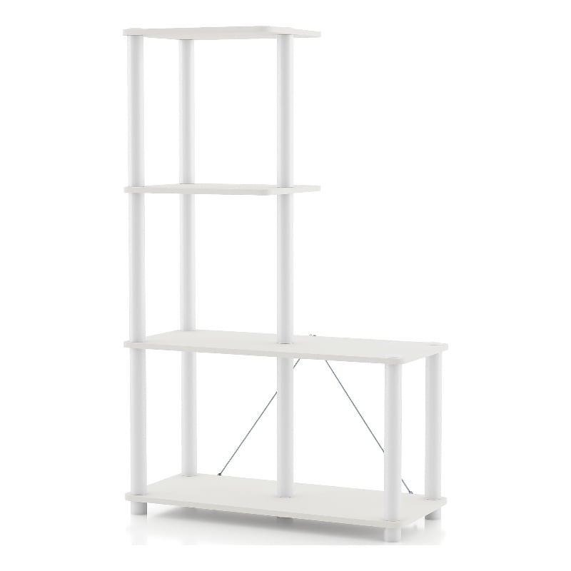 Scranton & Co 4-Cube Engineered Wood Open Bookcase in White