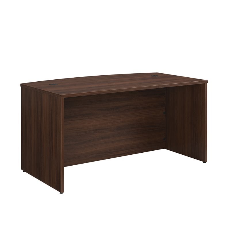 Scranton & Co Bowfront Executive Desk in Noble Elm Finish