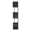 Scranton & Co Modern Wood 5-Shelf Corner Bookcase in Red Cocoa