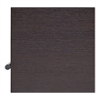 Scranton & Co Modern Wood 5-Shelf Corner Bookcase in Red Cocoa