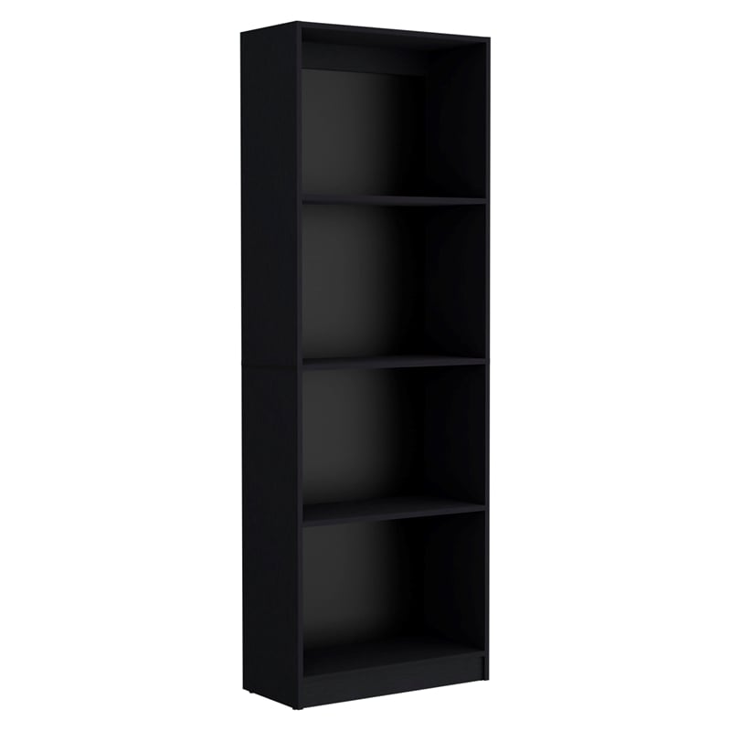 Scranton & Co Living Room Furniture Set in Black Engineered Wood