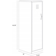 Scranton & Co 4-Shelf No Assembly Metal Locker Cabinet in Blue