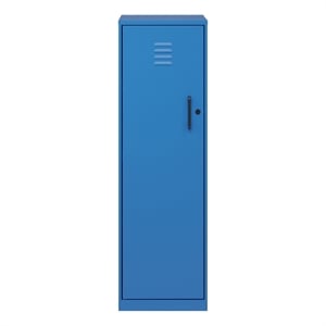 Scranton & Co 4-Shelf No Assembly Metal Locker Cabinet in Blue