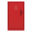 Scranton & Co 2-Shelf No Assembly Metal Locker Cabinet in Red