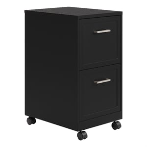 Scranton & Co 18&quot 2-Drawer Mobile Letter File Cabinet in Black