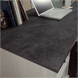 Scranton & Co Engineered Wood L-Shaped Desk with Rosso Slate Accents