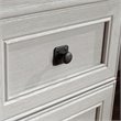 Scranton & Co Engineered Wood L-Shaped Desk with Rosso Slate Accents