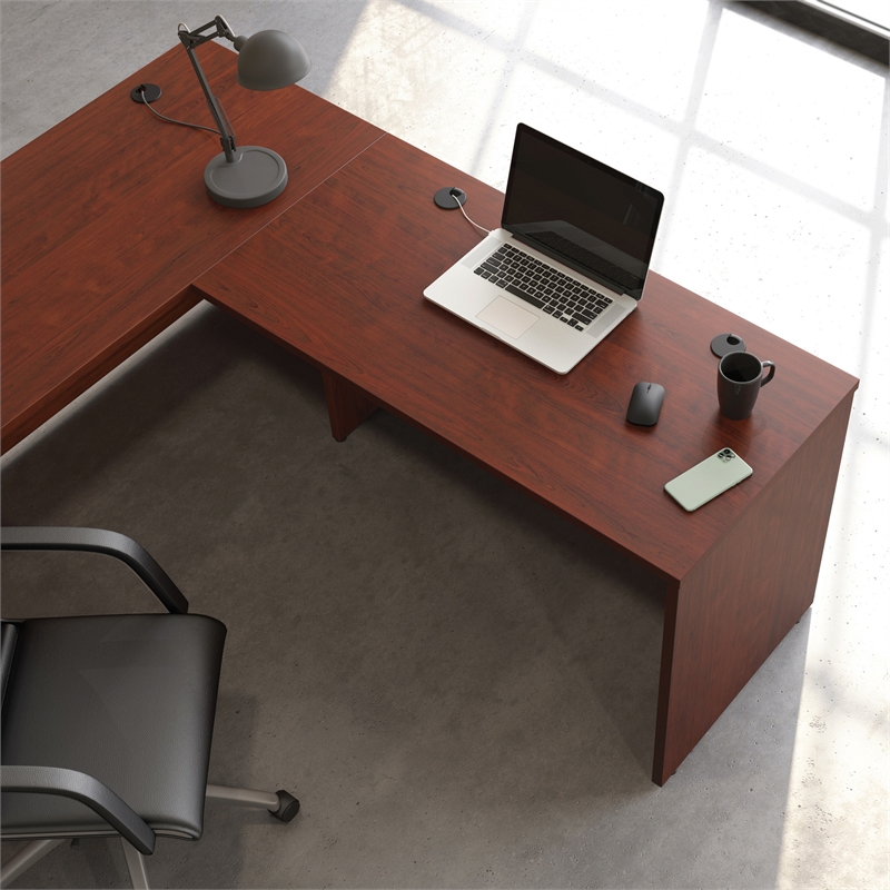 Scranton & Co Engineered Wood 48 x 24 in Computer Desk in Classic Cherry