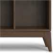 Scranton & Co Modern 9-Cube Storage Bookcase in Walnut Brown Finish