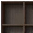 Scranton & Co Modern 9-Cube Storage Bookcase in Walnut Brown Finish