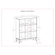 Scranton & Co Modern 9-Cube Storage Bookcase in Walnut Brown Finish