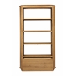 Scranton & Co 4-Shelf Oak Bookcase with 1 Drawer in Natural Finish