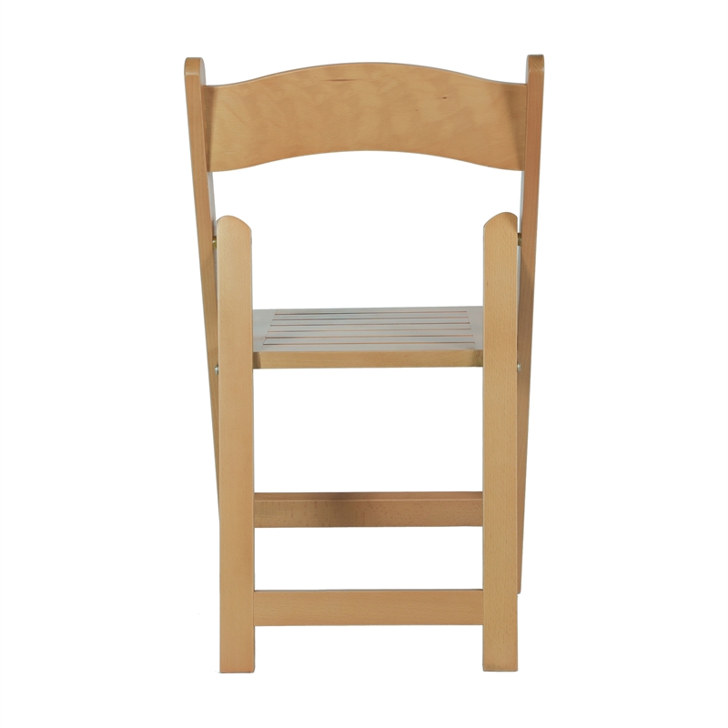 Scranton & Co Solid Beech Folding Dining Chair Oak Finish