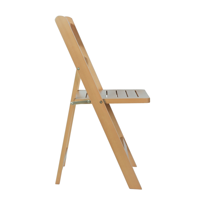 Scranton & Co Solid Beech Folding Dining Chair Oak Finish