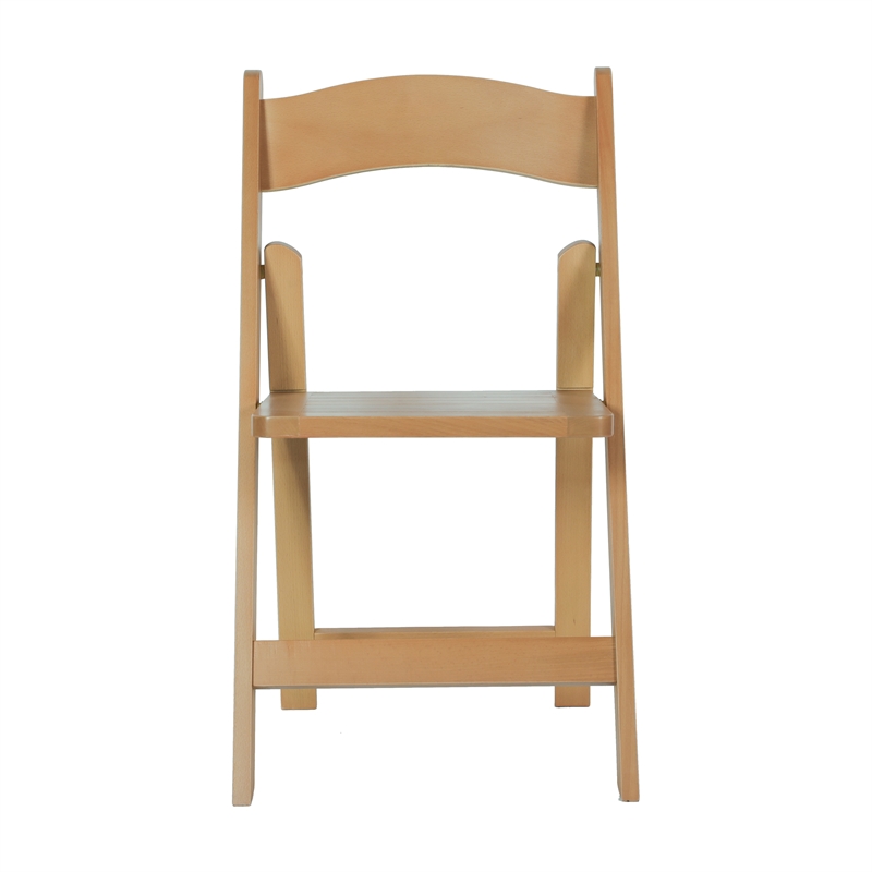 Scranton & Co Solid Beech Folding Dining Chair Oak Finish