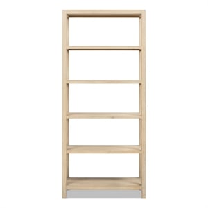 Scranton & Co Reclaimed Wood Bookcase with Cabinet Antique Natural