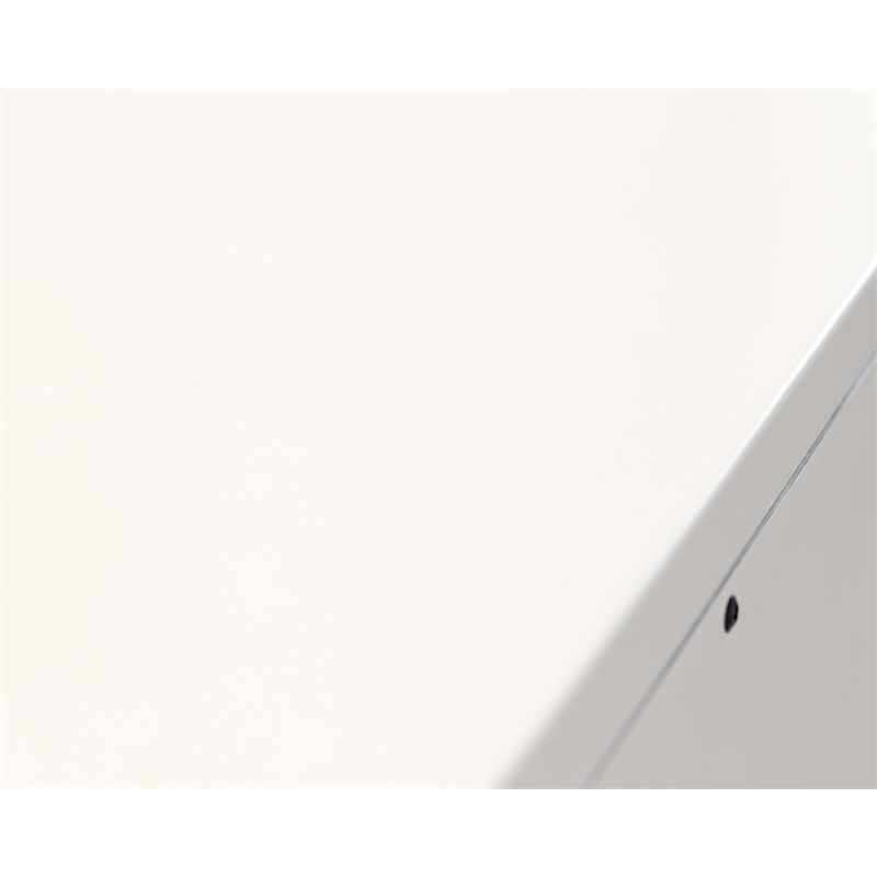 Scranton & Co Modern Drop-Lid Secretary Desk Wood White Finish