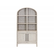 Scranton & Co White Wood Arched Display Cabinet with Adjustable Shelves