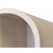 Scranton & Co White Wood Arched Display Cabinet with Adjustable Shelves