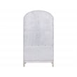 Scranton & Co White Wood Arched Display Cabinet with Adjustable Shelves