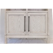 Scranton & Co White Wood Arched Display Cabinet with Adjustable Shelves