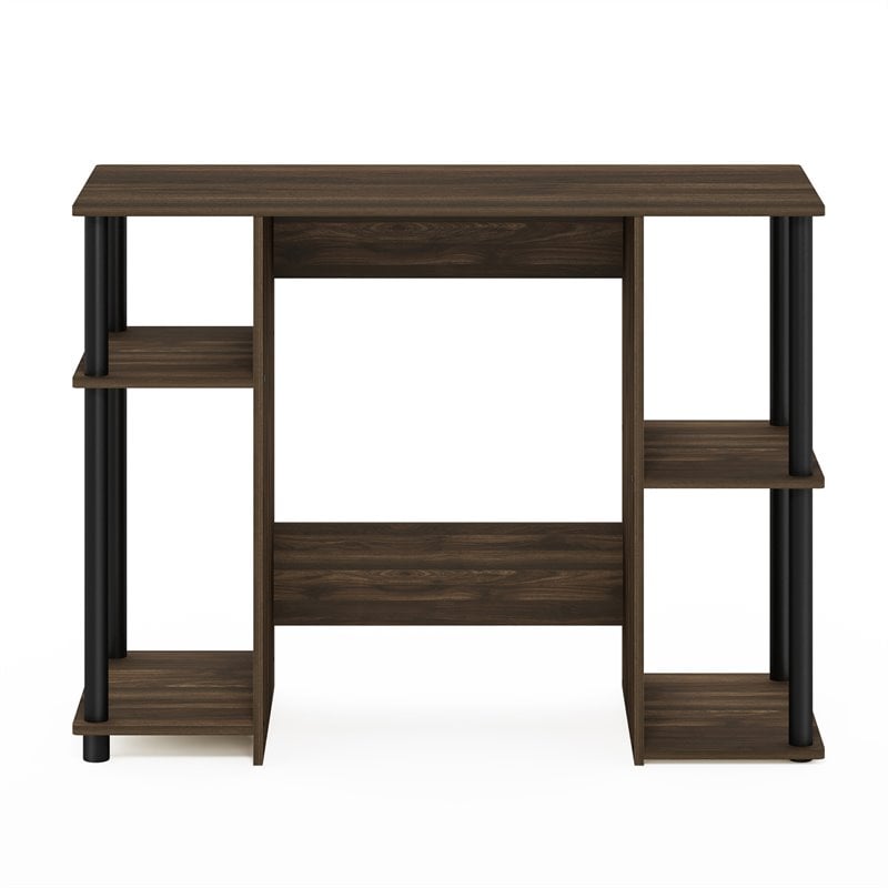 Scranton & Co Engineered Wood Compact Desk in Walnut and Black Finish