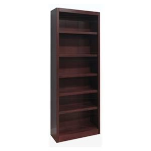 Scranton & Co Tall Wood 6-Shelf Bookcase in Cherry Finish