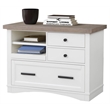 Scranton & Co 3-Drawer Lateral White Wood Filing Cabinet