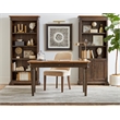 Scranton & Co Executive Open Wood Bookcase in Brown Distressed Finish