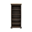 Scranton & Co Executive Open Wood Bookcase in Brown Distressed Finish