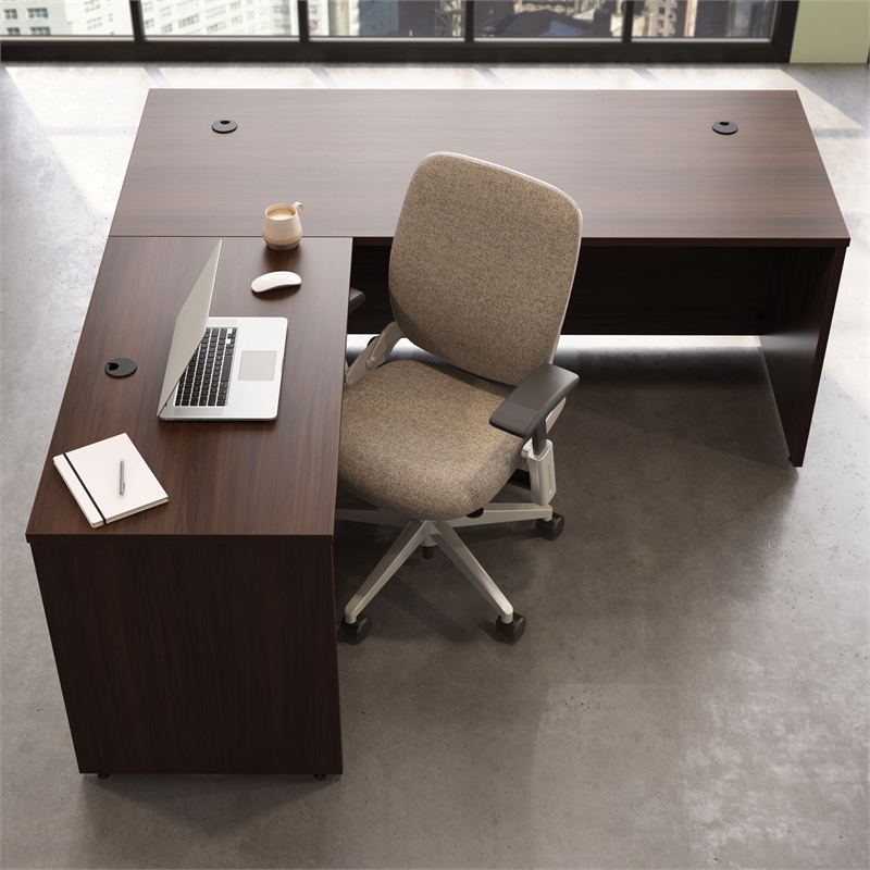 Scranton & Co Engineered Wood 42-In Desk Return in Noble Elm
